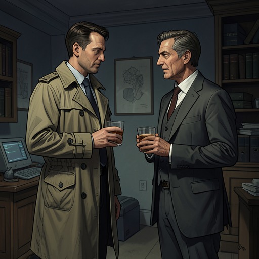 Lee and the Police Partnership from "Naked Lunch". This thread follows the uneasy familiarity between Lee and the narcotics officers whose professional routine becomes lethal.