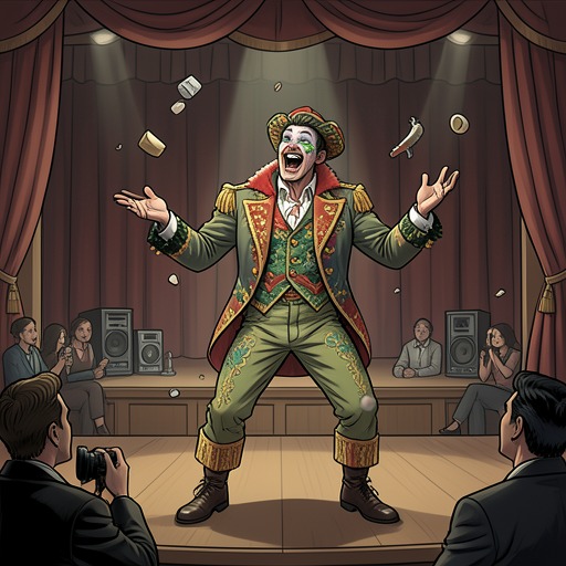A.J.’s Performance of Power from "Naked Lunch". This thread traces A.J.’s public identity as a comic eccentric whose pranks repeatedly expose the coercive reach behind his performance.