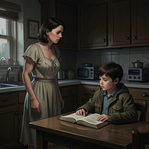 The Mother and the Patient from "The Screwtape Letters". This flow traces the strained domestic relationship that tempts both mother and son toward grievance rather than practical care.