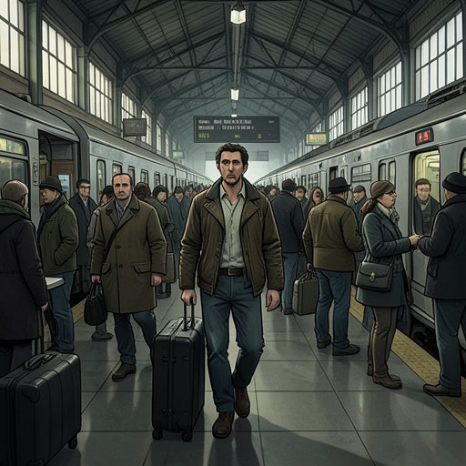 From France to America from "Journey to the End of the Night". This flow follows Bardamu’s successive departures as each promised refuge becomes another setting of insecurity and disappointment.