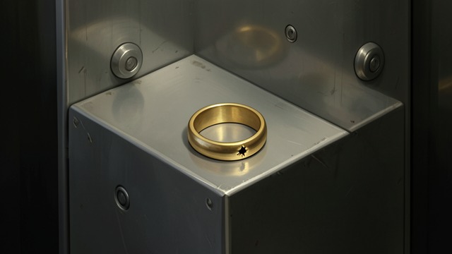 The Ring as Message from "Mr. & Mrs. Smith". The Ring as Message A bullet concealed A gold wedding ring containing a bullet is left in the elevator as part of John’s warning to Jane.