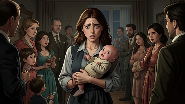 The Party and the Baby from "Mr. & Mrs. Smith". The Party and the Baby Ordinary expectations At a neighborhood party, Jane is surrounded by people whose concerns center on children and domestic life.
