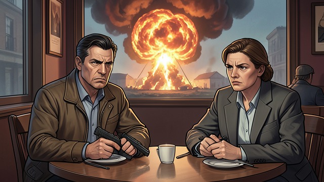 The Restaurant Escape from "Mr. & Mrs. Smith". The Restaurant Escape A fragile conversation Jane and John meet in a restaurant and discuss separation while each keeps a weapon concealed.