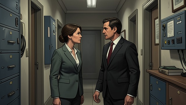 The Shared Cover from "Mr. & Mrs. Smith". The Shared Cover A question from the captain Police captain asks whether the two Americans are together, making a false relationship their best protection.