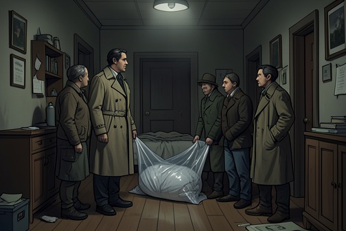 Harry Magana discovers a corpse at Francisco Diaz’s residence from "2666". Harry Magana discovers a corpse at Francisco Diaz’s residence while following a lead connected to missing women in Santa Teresa.