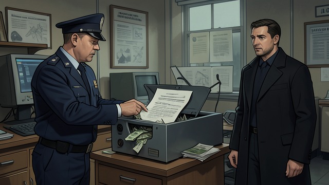 Money and the Police from "2666". Investigation for Sale Compromised Evidence Police accept money from factory executives, lose reports, and fail to preserve forensic samples.