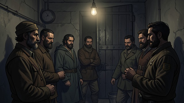 The Bisontes Arrests from "2666". A Convenient Resolution Arrest and Attribution Five young men from Los Bisontes are arrested and accused of several murders.