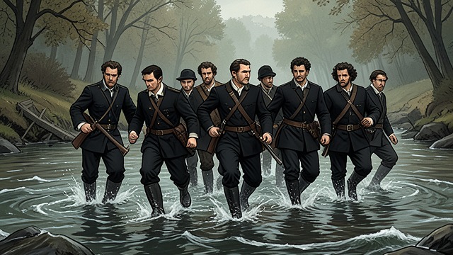 The Police Cross the River from "The God of Small Things". The Police Cross the River A Planned Raid A group of Kottayam policemen crosses the swollen Meenachal River and reaches the History House.