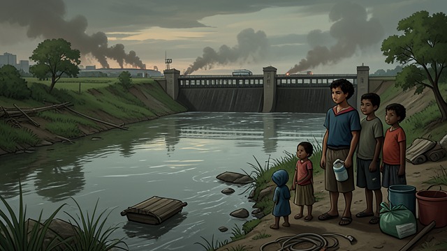 The River in the Present from "The God of Small Things". The River in the Present A Changed Landscape Rahel finds the river reduced by a barrage and contaminated by waste.