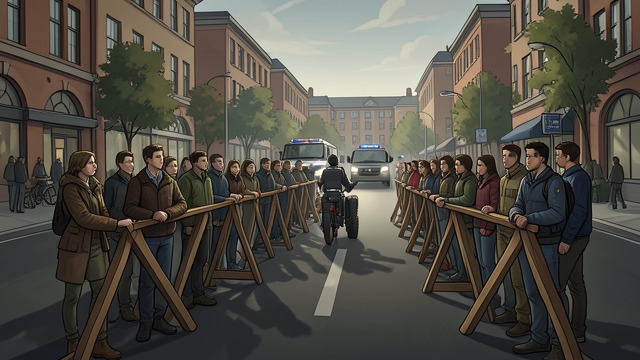 The Campus Blockade from "Norwegian Wood". A Strike Begins Radical demands Students blockade the university and demand its dismantling.