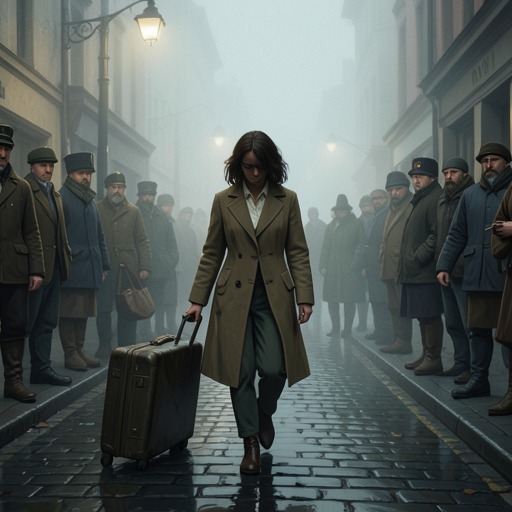 Reiko’s Departure and Reentry from "Norwegian Wood". This flow follows Reiko from long-term refuge at Ami Hostel toward a cautious return to the outside world.