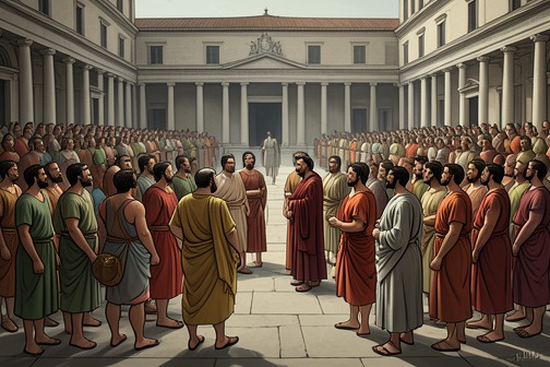 罗马保民官制度的建立 from "The Social Contract". The establishment of the Roman tribunate is presented as the decisive constitutional turning point in Jean-Jacques Rousseau’s account of the Roman Republic.