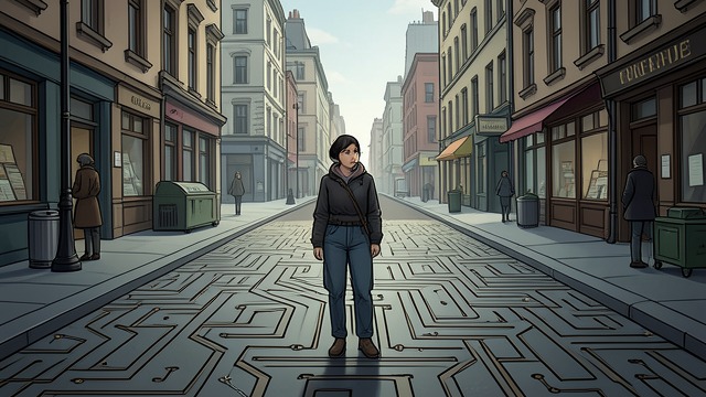 The First Coincidence from "The Crying of Lot 49". A City That Speaks A pattern in the streets Oedipa sees the ordered sprawl as a circuit with a concealed message.