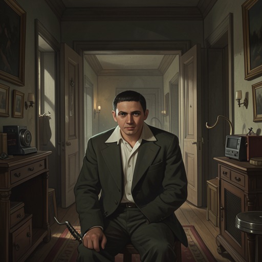 The Tristero Investigation from "The Crying of Lot 49". Oedipa follows the muted horn from scattered clues toward a hidden communications network, without establishing whether her pattern is real or imposed.
