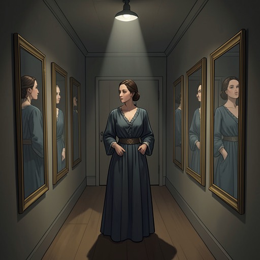 The Spiral of Paranoia from "The Crying of Lot 49". Oedipa’s interpretive confidence grows with each apparent connection, then turns against itself when she discovers how many clues may trace back to Pierce.