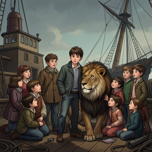 Eustace’s Return to Narnia from "The Silver Chair". Eustace’s old friendship with Caspian and earlier Narnian experience help him grow from an inattentive companion into a loyal rescuer.