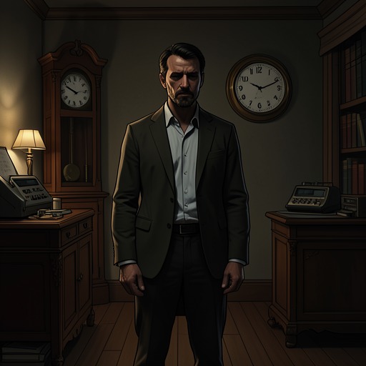 The Pressure of Time from "For Whom the Bell Tolls". This flow traces Jordan’s changing sense of time as a short mission expands into an imagined lifetime and then contracts to the final minutes.