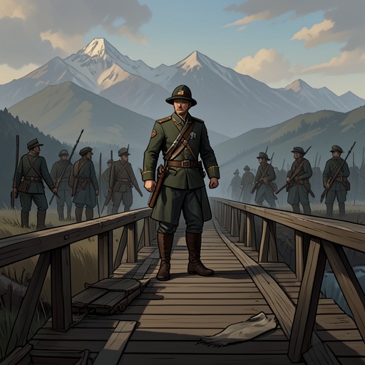 The Bridge as Strategy from "For Whom the Bell Tolls". This flow traces how one bridge becomes a test of military timing, local survival, and the limits of a paper plan.