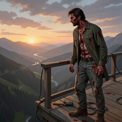 Jordan’s Final Stand from "For Whom the Bell Tolls". This flow traces Jordan’s transformation from a disciplined specialist into a wounded fighter who chooses to protect his comrades’ escape.