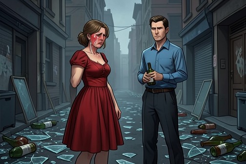 Lydia discovers Henry’s affair at Nicole’s home from "Women". Lydia discovers Henry’s affair at Nicole’s home when she catches him arriving with alcohol after a fight and intending to spend the night with Nicole.