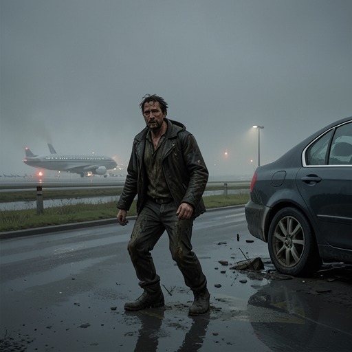 Chinaski’s Road and Airport Mishaps from "Women". This flow follows the physical mishaps that punctuate Chinaski’s travels, exposing his intoxication, vulnerability, and improvised resilience.