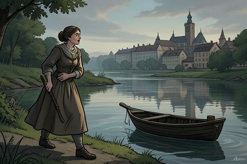 Aravis Escapes Tashbaan from "The Horse and His Boy". After the Tisroc and his companions leave, Lasaraleen is too frightened to continue.