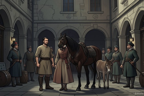 A New Home for Aravis from "The Horse and His Boy". Cor invites Aravis to live at Anvard, where King Lune welcomes her as a valued guest.