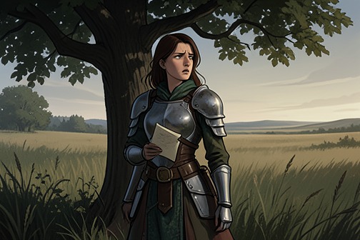 Aravis’s Flight from "The Horse and His Boy". Aravis explains that her stepmother persuaded her father, Kidrash Tarkaan, to promise her in marriage to Ahoshta Tarkaan, an elderly and repellent courtier.