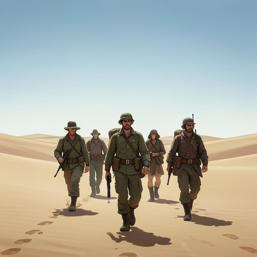 The Desert as a Contest of Endurance from "The Horse and His Boy". The desert crossing tests the fugitives physically and psychologically, turning a mapped route into an ordeal that demands cooperation and judgment.