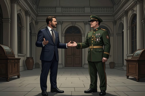 Signing of the Madrid Pact from "Los pacientes del doctor García". The Signing of the Madrid Pact was the public consequence of a secretive bargain that strengthened the Franco regime while placing Spain’s territory and…