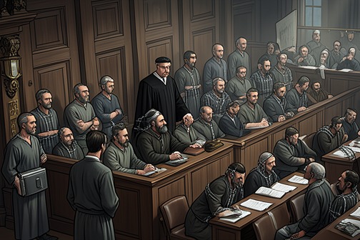 Nuremberg trials from "Los pacientes del doctor García". The Nuremberg trials are the novel’s central reference point for the postwar pursuit of Nazi criminals—and for the gap between documenting responsibility and…