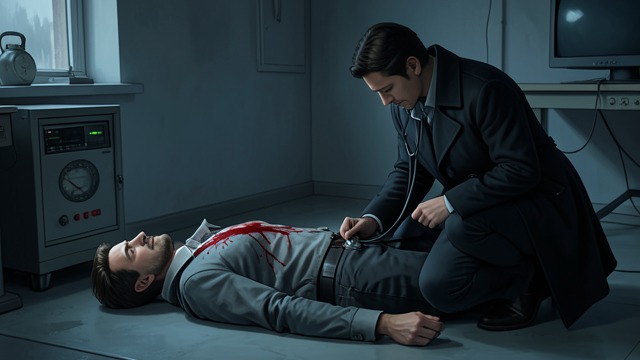 An Assassination Attempt from "Los pacientes del doctor García". The Agent Is Shot Betrayal in Madrid After his investigation exposes dangerous networks, Manuel is abducted and shot, then dumped outside a military post.