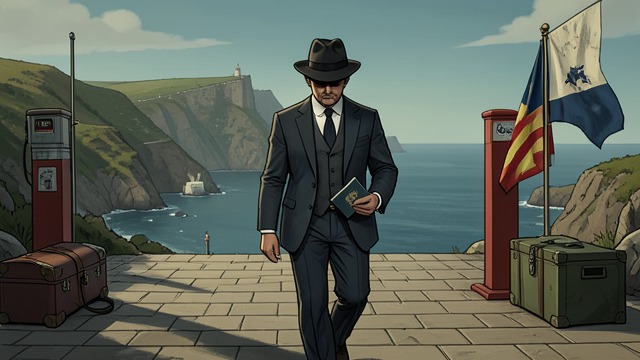 The Return as Louzán from "Los pacientes del doctor García". Back into Spain A foreign cover Manuel enters through Gibraltar as Peter Louzán Valero, a supposed American visitor with Spanish family roots.