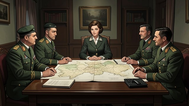 A Dual Allegiance from "Los pacientes del doctor García". Stauffer’s Political Position Falange and Germany Clara Stauffer uses her German background and Falangist standing to connect Spanish officials with Nazi…