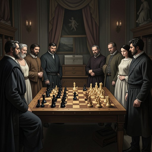 The Recurring Image of the Chessboard from "Los pacientes del doctor García". This flow traces chess as a language of intimacy, memory, strategy, and the difficult choices that shape the characters’ lives.