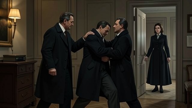 A Captive in His Office from "Partners in Crime". A Captive in His Office Betrayal Revealed Dymchurch and an accomplice seize Tommy and search the agency.