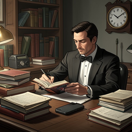 Fiction as a Working Language from "Partners in Crime". This flow traces how detective fiction supplies the Beresfords with roles and metaphors, while real cases repeatedly force them to revise its neat conventions.