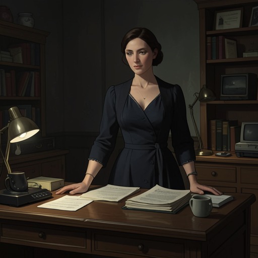 Monica Deane's Inheritance from "Partners in Crime". This flow follows Monica from financial anxiety and a staged haunting to the discovery of the fortune that restores her freedom of choice.