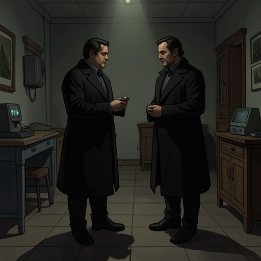 No. 16's Contest with the Beresfords from "Partners in Crime". This flow follows the escalating contest between the Beresfords and a master of disguise, from intelligence protocols to abduction and capture.