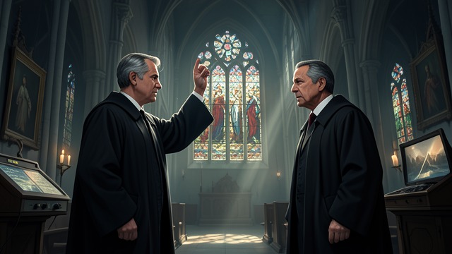 The Final Ideological Clash from "Conclave". The Final Ideological Clash A call for strength Tedesco argues that violence proves the Church needs firmer leadership and resistance to liberal change.