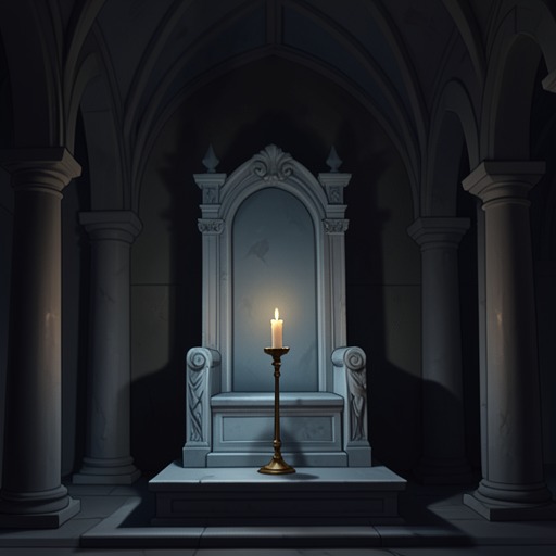 The Vacant Throne from "Conclave". The death of the late Pope turns private grief into a contested succession and places Lomeli in charge of an election he never expected to manage.