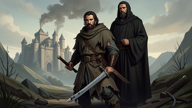 The Dolorous Stroke from "Le Morte d'Arthur". A Spear Falls A broken sword Balin kills Garlon at the feast, provoking King Pellam.