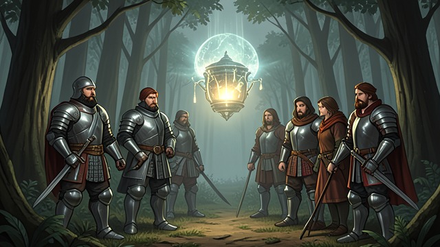 The Grail Tests the Knights from "Le Morte d'Arthur". Worldly Skill Is Insufficient A different measure The Grail quest demands purity, confession, and humility.