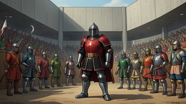 The Black- and Red-Shield Knights from "Le Morte d'Arthur". Disguise Controls Reputation Sir Tristram hides his identity Tristram and other knights enter tournaments in unfamiliar colors and shields.