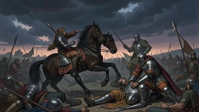 The Kingdom’s Final Reckoning from "Le Morte d'Arthur". Revenge Meets Its Limit Combat brings no repair Arthur’s forces fight Mordred while Gawaine’s conflict with Launcelot continues.