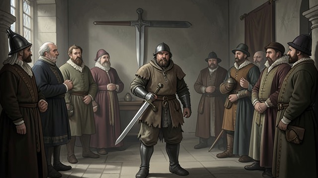 Balin and the Poor Disguise from "Le Morte d'Arthur". Appearance Misleads the Court A knight judged by clothing Balin’s poverty leads others to underestimate him, although he can draw the enchanted sword.