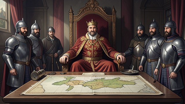 A Stable Court Emerges from "Le Morte d'Arthur". The King Establishes Order A realm drawn together Arthur’s victories bring rival kingdoms under his rule.