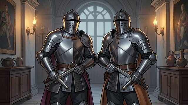 Respect Among the Knights from "Le Morte d'Arthur". Allies in a Shared Court A common fellowship Launcelot and Gawaine fight for Arthur and share the duties of the Round Table.