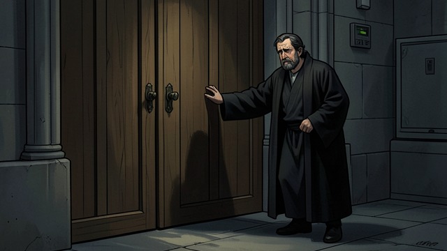 The Grail’s Rebuke from "Le Morte d'Arthur". Prowess Cannot Open the Chamber A threshold reached Launcelot reaches the door of the Grail chamber, but cannot enter fully.