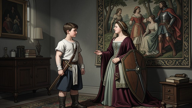 Amadis and Oriana as Model from "Le Morte d'Arthur". Love as a Discipline Childhood service A page learns to serve a lady before he becomes a knight.